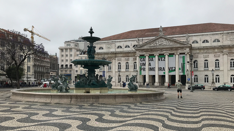 Lissabon Platzes Rossio