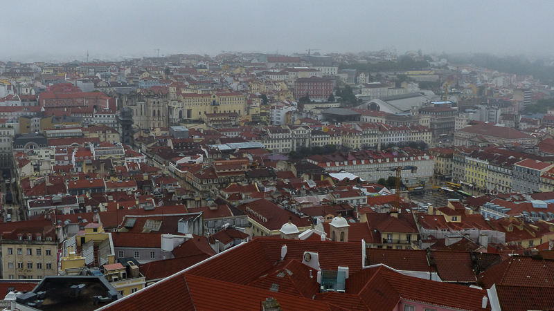 Lissabon Blick von Castelo de Sao Jorge