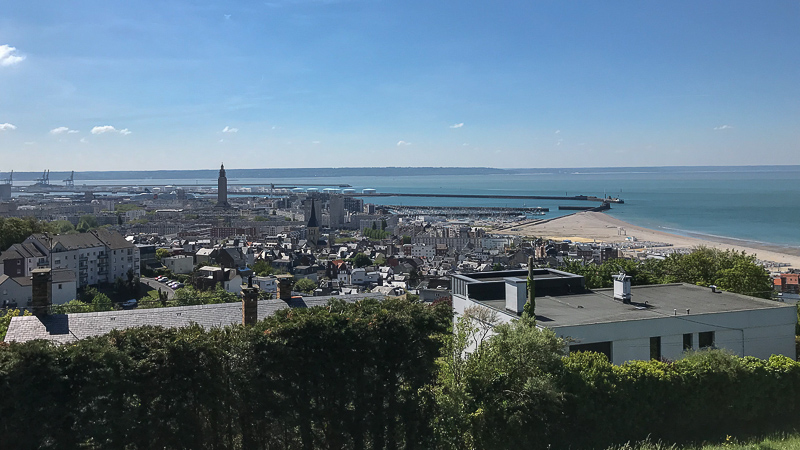 Le Havre Blick von Les Jardins Suspendus
