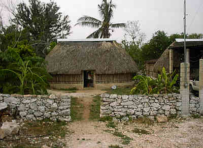 Htte der Maya-Indianer