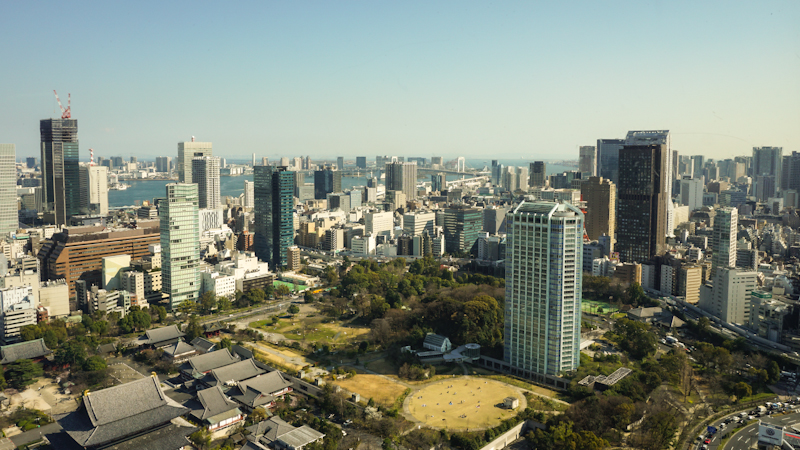 Tokyo Blick vom Tokyo Tower Richtung Süden