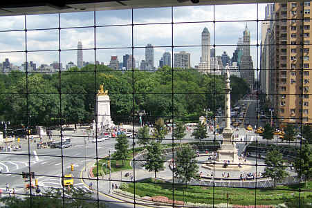 Aussicht auf den Columbus Circle