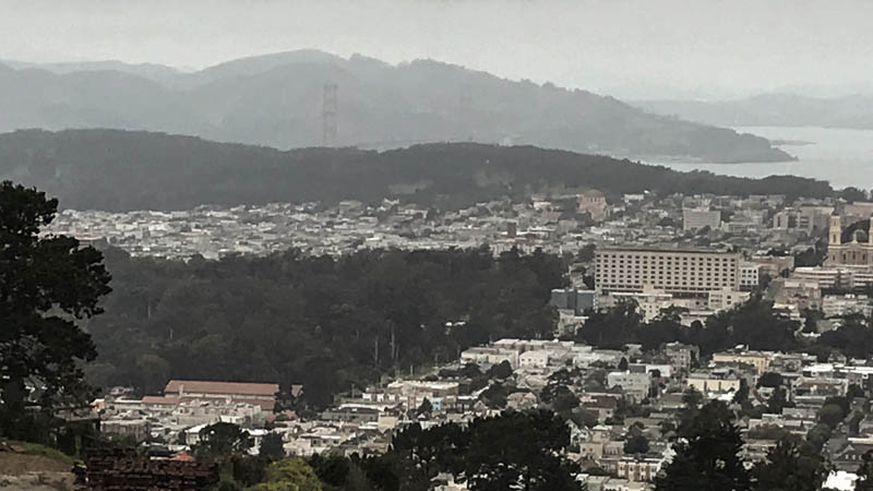 San Francisco Blick vom Twin Peak